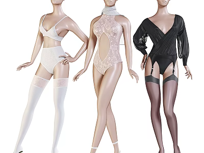 Modern Model Underwear Model 3d model