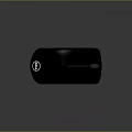 Sleek Dark Colored Wireless Mouse With Modern Ergonomic Design For Computers