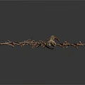 Multiple Small Animal Skeletons Scattered On White Background Show Bone Structures