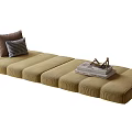Cozy Beige Bay Window With Padded Cushions Pillows Books And Slippers