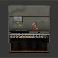 Vintage Cash Register With Display Screen Numeric Keys And Cash Drawer