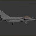 Gray Military Fighter Jet Scale Model With Transparent Cockpit And Detailed Wings
