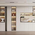 Modern Wine Cabinet 3d model