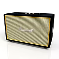 Marshall Home Audio Speaker with Black Frame and Beige Grille Design