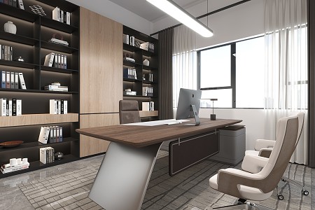 Modern Office Manager's Office 3d model