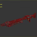Tactical Sniper Rifle With Metallic Barrel Detailed Stock And Heavy Duty Structure Design