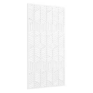Modern background wall white grid 3d model