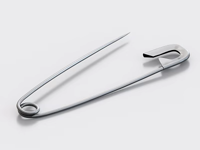 Stainless Steel Safety Pin For Daily Use And Household Tasks 3d model Stainless Steel Safety Pin For Daily Use And Household Tasks 3d model