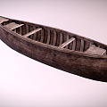 Modern boat Wooden boat Old boat 3d model