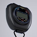 Modern stopwatch thermometer modern equipment thermometer stopwatch intelligent instrument 3d model