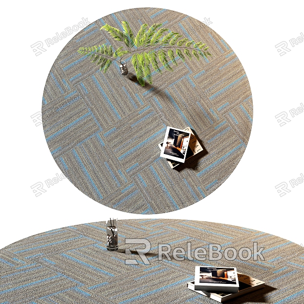 Modern Round Carpet model