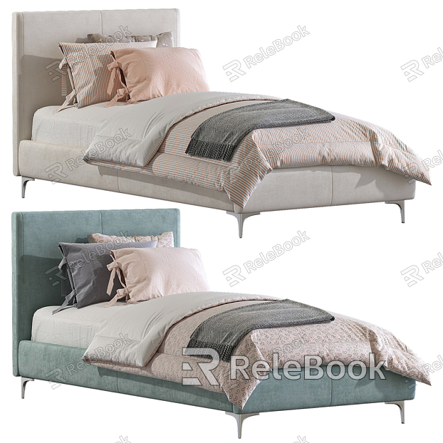 Modern Single Bed Fabric Single Bed model