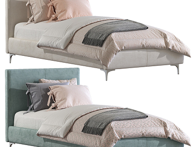 Modern Single Bed Fabric Single Bed model