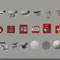 Projection Monitoring System with Security Cameras Detectors and Surveillance for Home Office Safety