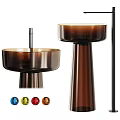 Elegant Brown Glass Washbasin With Various Color Options For Modern Bathroom