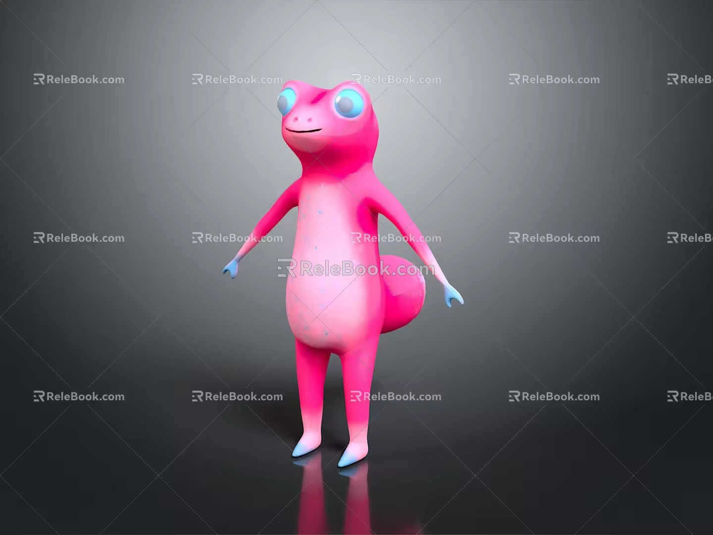 Lizard Anime Lizard Chameleon Cartoon Lizard Reptile Cold Blooded Animal Reptile Class 3d model