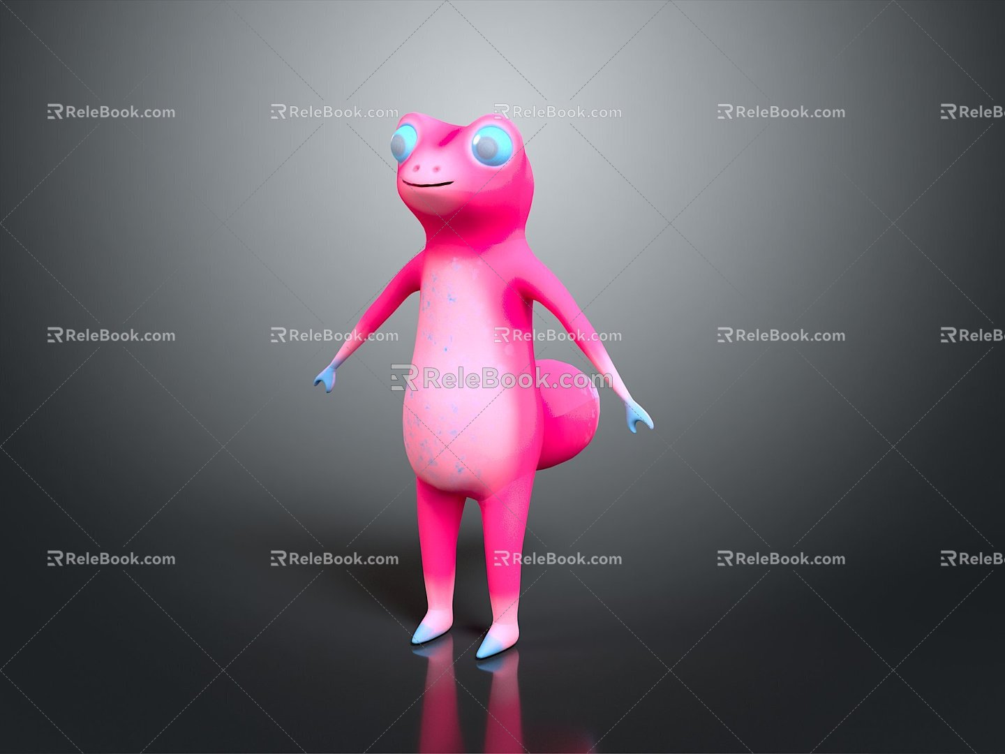 Lizard Anime Lizard Chameleon Cartoon Lizard Reptile Cold Blooded Animal Reptile Reptile Class 3d model