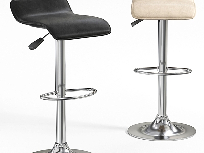 Modern Bar Stool Metal Bar Stool High Stool 3d model