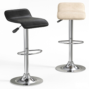 Modern Bar Stool Metal Bar Stool High Stool 3d model