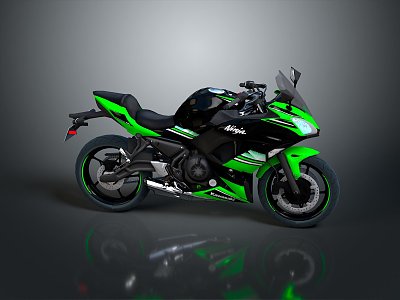 Motorcycle Two-wheeled Motorcycle Cross-country Motorcycle Road Race Motorcycle Motor Vehicle Transport 3d model