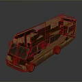 Classic Vintage Recreational Vehicle with Roof Rack Storage Boxes and Side Windows