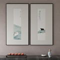 New Chinese Decorative Painting 3d model