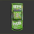 Green Race Car With Number 86 And Sponsor Logos Cartoon Design