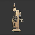 Floor Clock Big Clock Retro Clock Retro Clock Retro Clock Large Clock Pendulum Furnishings 3d model