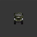 Modern Military Camouflage Armored Tank With Track System And Turret Design