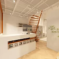 Modern Digital Store With Open Entrance Display Shelves And Electronics Products