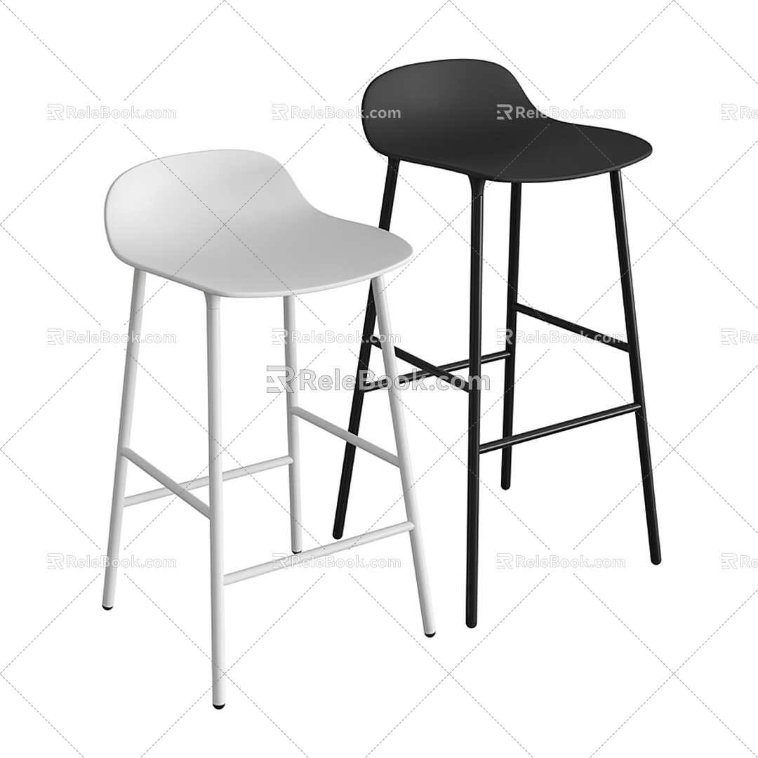 Modern Bar Chair 3d model