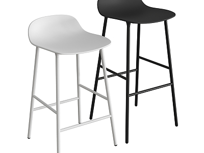 Modern Bar Chair 3d model