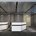 Control Hall Dispatcher Room of Modern Command Center Monitoring Room 3d model