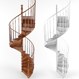 revolving staircase 3d model