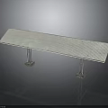 Industrial Platform Structure With Flat Grid Top Support Columns And Base Pedestals