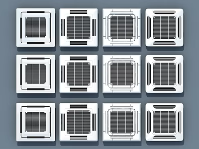 ceiling air conditioning central air conditioning 3d model