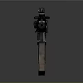 Tactical Modern Rifle With Black Metal Rail System And Detachable Magazine