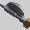 Industrial Equipment Silver Metal Regulator With Round Top And Hexagonal Connector