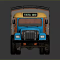 TATA ACE Truck Blue Front With Yellow Cargo Body And Roof Rack