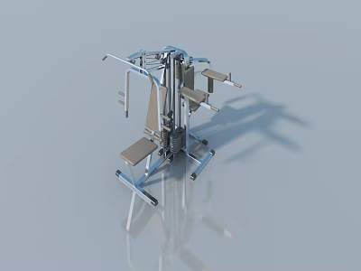 Modern Swing Door Design With Durable Metal Frame And Smooth Opening Mechanism 3d model