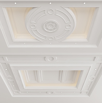 European-style ceiling 3d model