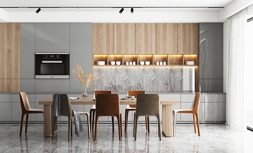 Modern Restaurant Home Restaurant 3d model