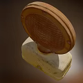 High Quality Downlight Spotlight With Yellow Housing And Waffle Pattern Shade