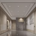 Traditional Chinese Specialty Store With Wooden Shelves And Tea Set Display In Elegant Interior