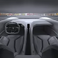 White Sleek Sports Car Featuring Futuristic Aerodynamic Body And Carbon Fiber Grille Design