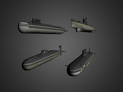 Modern Submarine Conventional Submarine 3d model Modern Submarine Conventional Submarine 3d model