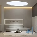 BOFEI Store Interior With Open Layout White Chairs Mirrored Walls And Gray Floor