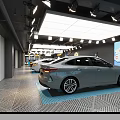 4S Shop Car Wash Area With Black And White Vehicles Modern Lighting And Clean Facilities