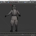 Game And Movie Character Wearing Light Gray Military Tactical Uniform With Helmet Armor And Boots