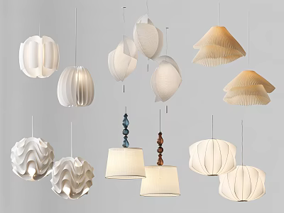 Modern chandelier 3d model